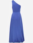 allyson Rochie Albastră Elegantă pe Un Umar cu Croială Asimetrică Leylane