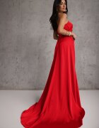 allyson Rochie Elegantă Roșie pe un singur umăr cu croială asimetrică Leylane
