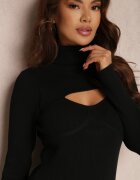 allyson Rochie Neagră Reiată Varia