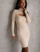 allyson Rochie reiată bej deschisă Varia