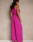 allyson Salopetă Fucsia Decorată cu Fundă Milireia