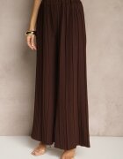 allyson Set Maro Pantaloni cu croială largă și Bluză cu umeri întăriți Nilamira