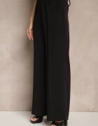 allyson Set Negru Pantaloni largi și Bluză petrecută cu elastic Reavilora