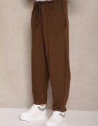 allyson Set Trening Maro cu Viscoză Pantaloni cu Șnur Decorativ și Top Nitunela