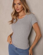 ambitionfly Tricou Gri Basic din Viscoză Worreti