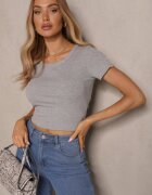 ambitionfly Tricou Gri Basic din Viscoză Worreti