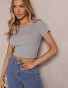 ambitionfly Tricou Gri Basic din Viscoză Worreti