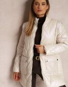 ann gissy Geacă bej cu mânecă detașabilă legată în talie Chozi