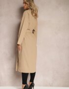 ann gissy Palton bej cu cordon Oversize Terethia