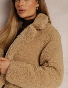 ann gissy Palton bej de blană Teddy Karli