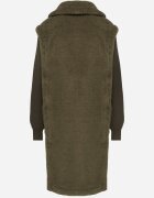 ann gissy Palton de blană Verde cu Mâneci din Tricot Ravileth