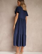 ann gissy Rochie Bleumarin Cloș din Vâscoză în stil casual Filarenna