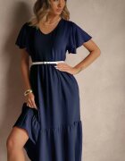 ann gissy Rochie Bleumarin Cloș din Vâscoză în stil casual Filarenna