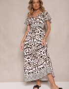 ann gissy Rochie Neagră Cloche Decorată cu Imprimeu Ornamental Tillinelle