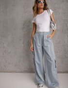 ann gissy Tricou Casual Alb din Bumbac Zeiasha