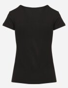 ann gissy Tricou Negru Casual din Bumbac Zeiasha