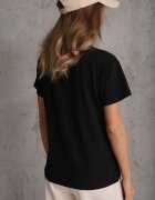 ann gissy Tricou Negru Clasic din Bumbac Irithnea