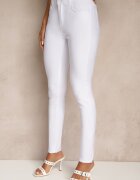 b.s.jeans Pantaloni Albi Tip Skinny cu Bumbac Talie Înaltă Sepallia