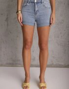 b.s.jeans Pantaloni scurți Albaștri Jeans High Waist cu adaos de bumbac Neldara