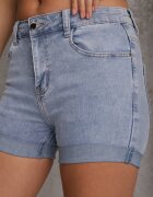 b.s.jeans Pantaloni scurți Albaștri Jeans High Waist cu adaos de bumbac Neldara