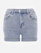 b.s.jeans Pantaloni scurți Albaștri Jeans High Waist cu adaos de bumbac Neldara