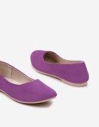  Balerini Clasici Violet din ecosemis cu vârf rotund Harneli