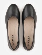  Balerini Negre Plate din imitație de piele Slip-on cu vârf rotund Jemenna
