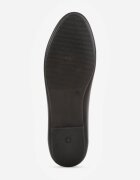  Balerini Negre Plate din imitație de piele Slip-on cu vârf rotund Jemenna