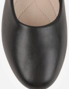  Balerini Negre Plate din imitație de piele Slip-on cu vârf rotund Jemenna