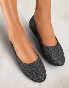  Balerini Negri Slip-on Sclipitori cu Talpă Plată Claremarie