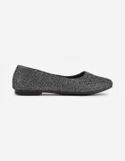  Balerini Negri Slip-on Sclipitori cu Talpă Plată Claremarie