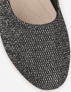  Balerini Negri Slip-on Sclipitori cu Talpă Plată Claremarie