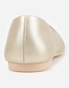  Balerini Plati Aurii din imitație de piele Slip-on cu vârf rotund Jemenna