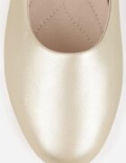  Balerini Plati Aurii din imitație de piele Slip-on cu vârf rotund Jemenna