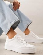 ballada Adidași Albi cu design clasic pe platformă Opheme