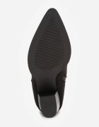 ballada Botine Cowboy Negre Sclipitoare cu toc gros Remirra