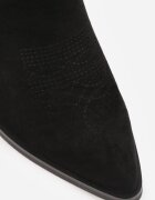 ballada Botine Cowboy Negre Sclipitoare cu toc gros Remirra