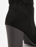 ballada Botine Cowboy Negre Sclipitoare cu toc gros Remirra