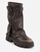 ballada Botine Maro Biker Boots cu carâmb tip crac cu Cataramă Veresta