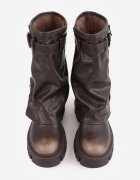 ballada Botine Maro Biker Boots cu carâmb tip crac cu Cataramă Veresta