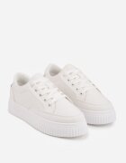 ballada Chunky Sneakers Alb pe platformă reliefată Trianne