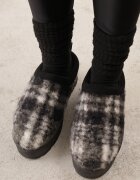 ballada Cizme de zăpadă Negre pe Platformă decorate cu carouri Ammea