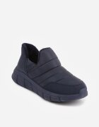 ballada Ghete de zăpadă stil sneakers bleumarin cu platformă cu imprimeu în relief și cu carâmb matlasat Vermina