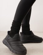 ballada Ghete-sneakers de zăpadă Negre pe Platformă cu Imprimeu și cu Față matlasată Vermina