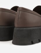 ballada Mocasini Maro cu Platformă Stil Chunky Ornați cu Zirconii și Cataramă Tenis