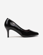 ballada Stiletto Negre cu vârf migdală Lăcuite Namania