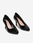 ballada Stiletto Negre cu vârf migdală Lăcuite Namania