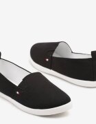 ballada Tenisi Alb-Negru Vices cu design clasic slip-on cu inserții elastice Telaviela