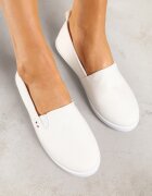 ballada Teniși Albi Vices Basic cu Benzi Elastice Textile Aretela