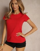 basic Tricou Roșu din Bumbac Mevolena